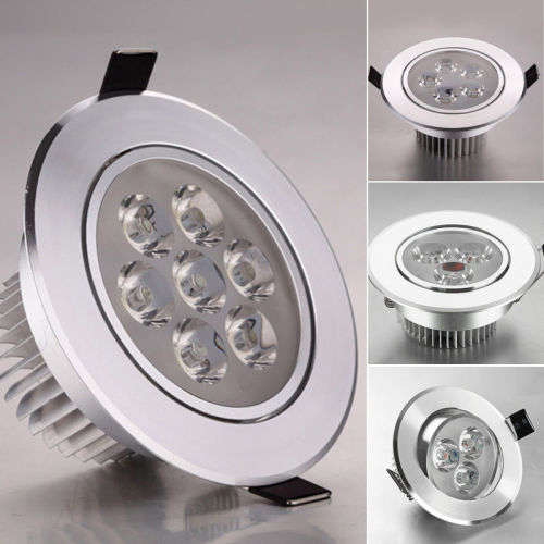 3W 5W 7W  9W 12W LED Recessed Ceiling Panel Downlight Fixture Lamp Spot