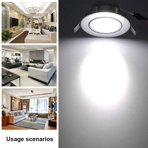 3W 5W 7W  9W 12W LED Recessed Ceiling Panel Downlight Fixture Lamp Spot