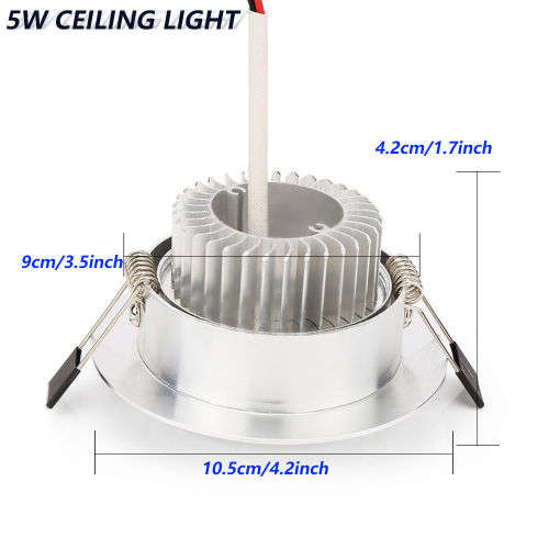 3W 5W 7W  9W 12W LED Recessed Ceiling Panel Downlight Fixture Lamp Spot