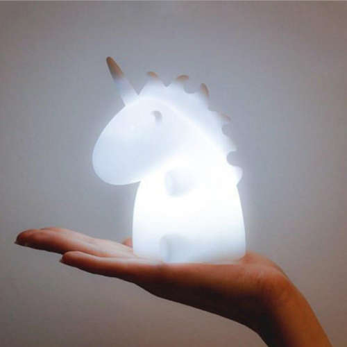 Cute Kids LED Night Light Bedroom Unicorn Animal Home Decor Battery Wall Lamp