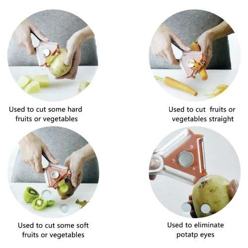 Portable 3 in 1 Fruit Peeler Multifunctional