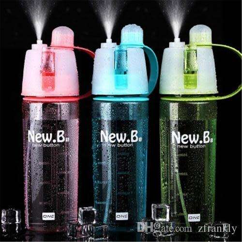 New.B 600ml Water Bottle With Sprayer
