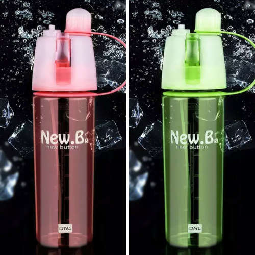 New.B 600ml Water Bottle With Sprayer