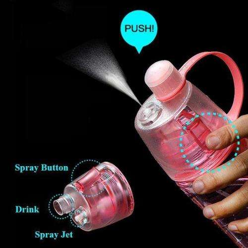 New.B 600ml Water Bottle With Sprayer