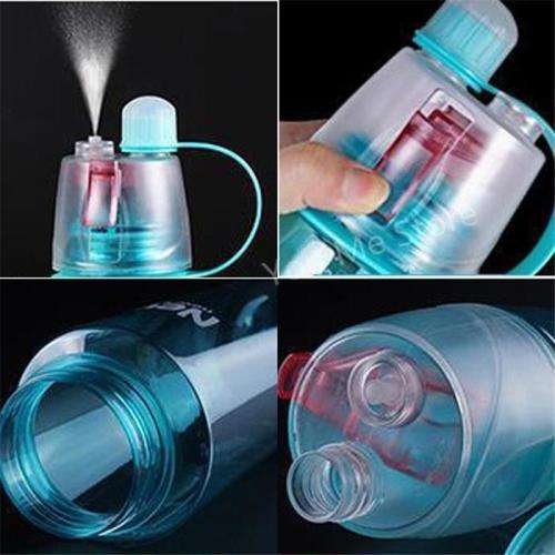 New.B 600ml Water Bottle With Sprayer