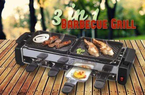 ELECTRIC AND BARBECUE GRILL