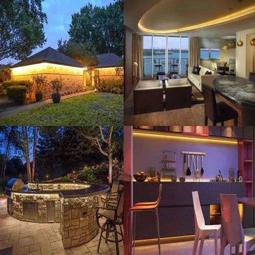 10M Waterproof SMD 5050 LED Strip 220V 60LEDS/M Flexible Tape Rope Light