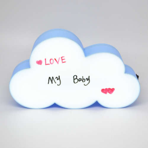 DIY Message Acrylic LED Light Advertising Display Battery Cloud light box