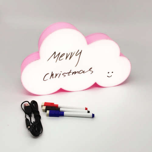 DIY Message Acrylic LED Light Advertising Display Battery Cloud light box