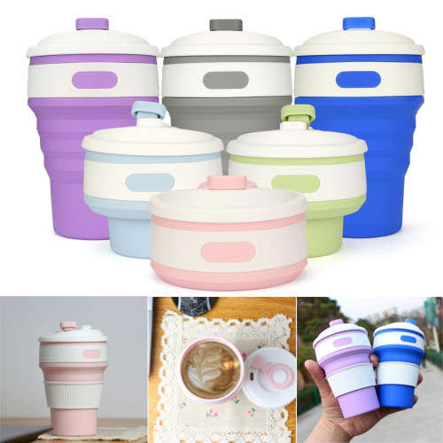 350ML COLLAPSIBLE SILICONE BEVERAGE CUP
