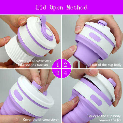 350ML COLLAPSIBLE SILICONE BEVERAGE CUP