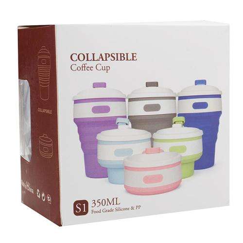 350ML COLLAPSIBLE SILICONE BEVERAGE CUP