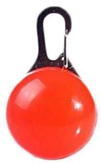 Dog Puppy Pet Collar Pendant LED Safety Clip-On Night Light Flashing