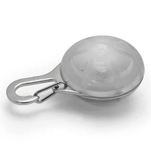 Dog Puppy Pet Collar Pendant LED Safety Clip-On Night Light Flashing