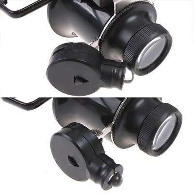23X Watch Magnifier Jeweler Magnifying Eye Glasses Loupe Lens Repair LED Light