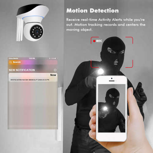 Wireless WiFi IP 720P 1MP Three Antenna Security   Camera