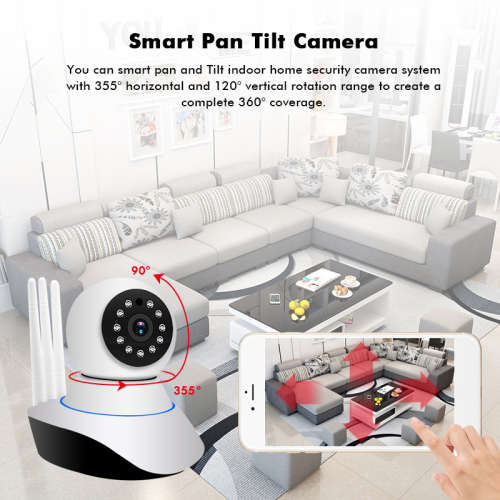 Wireless WiFi IP 720P 1MP Three Antenna Security   Camera