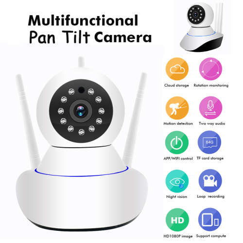 Wireless WiFi IP 720P 1MP Three Antenna Security   Camera