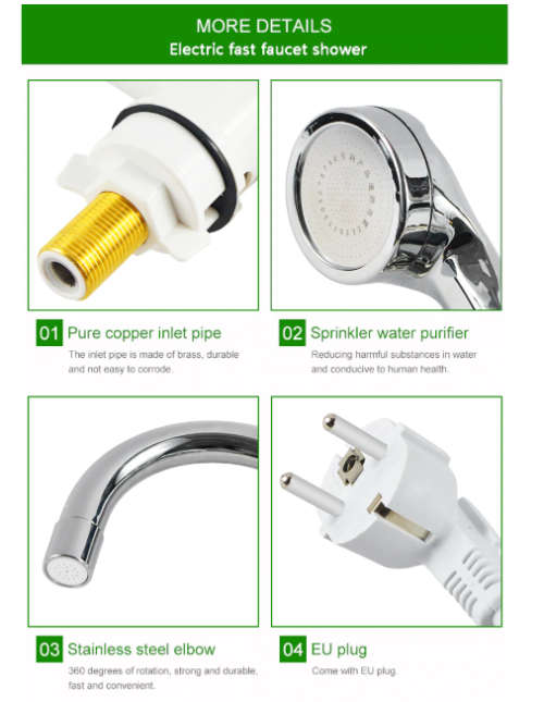Instant electric heating water faucet & shower