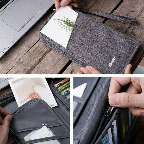 Passport Bag Men Women Travel Boarding Cards Ticket Holder Handbag Travel Wallet