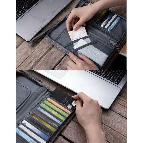 Passport Bag Men Women Travel Boarding Cards Ticket Holder Handbag Travel Wallet