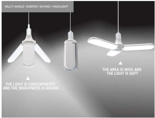 Fan Blade 45W LED Bulb