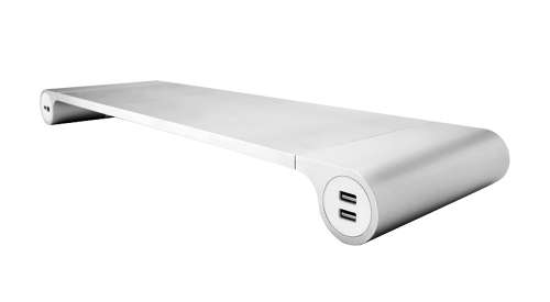 Universal Monitor and Laptop Space Bar with 4 Built-In USB charging ports