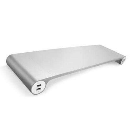 Universal Monitor and Laptop Space Bar with 4 Built-In USB charging ports