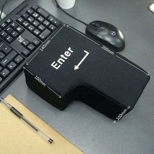Groß Enter Anti Stress Relief Supersized USB Big Enter Key Unbreakable Pillow DE