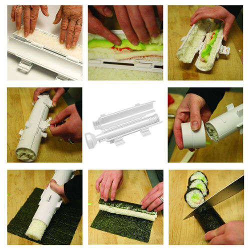 Sushi Roll Maker Rolling Mat Mold Sushezi Rice Roller Mould DIY Kitchen Tool