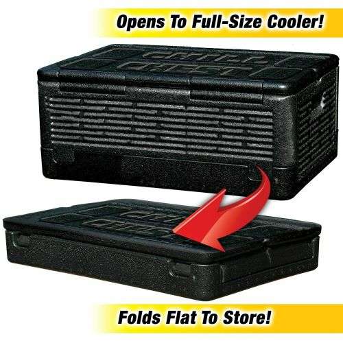 41Quarts/60Cans CHILL CHEST FOLDABLE PORTABLE NO ICE CAN COLD DRINK TRAVEL COOLER PICNIC BOX CAR