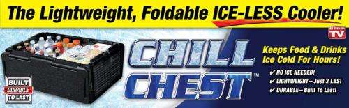 41Quarts/60Cans CHILL CHEST FOLDABLE PORTABLE NO ICE CAN COLD DRINK TRAVEL COOLER PICNIC BOX CAR