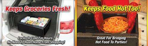 41Quarts/60Cans CHILL CHEST FOLDABLE PORTABLE NO ICE CAN COLD DRINK TRAVEL COOLER PICNIC BOX CAR