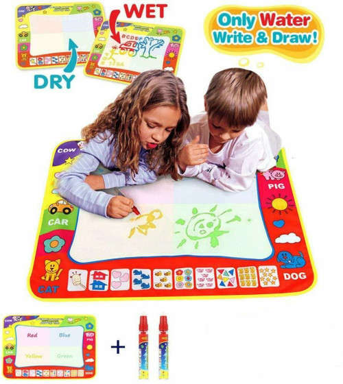 Kids Children Doodle Mat Water Painting Large Writing Board Mat Magic Pen Toy