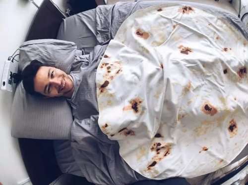 ORIGINAL Burrito Blanket  Tortilla Texture Soft Blanket-High Quality Soft