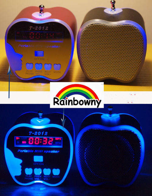 Cute portable FM/TF/usb mini speaker