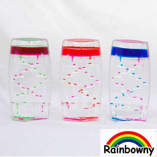 10 ON AUCTION!!!liquid hourglass sand timer