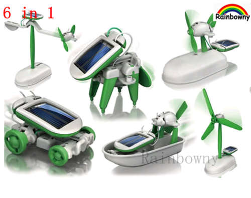 5 ON AUCTION!!! 6-in-1 Educational DIY Solar Robot Chameleon Assemble and Install Kit Toy