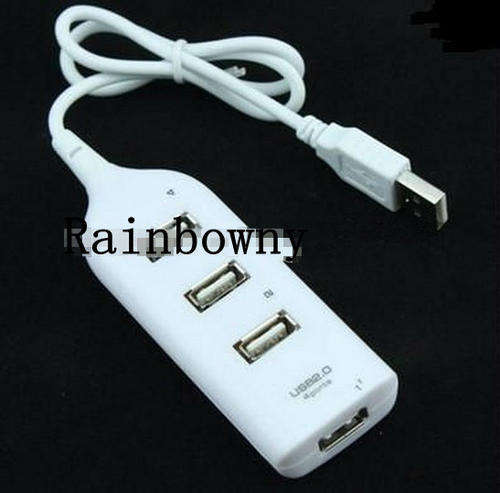 Splitter cable adapter 4 port usb hub for laptop pc