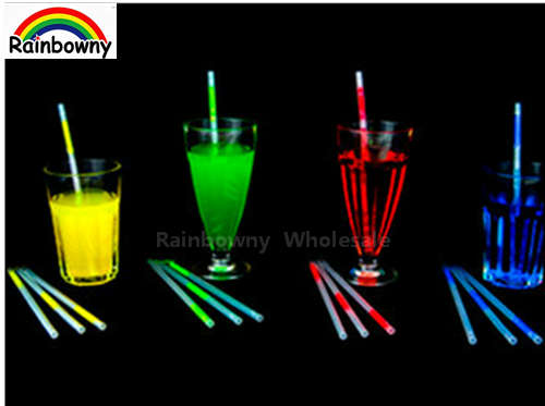 Glow Straws/ Fluorescent Straws - 6 Straws Per Pack