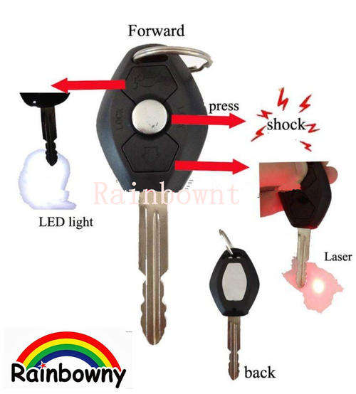 10 ON AUCTION!!!Shock Car Key , Laser, LED Light