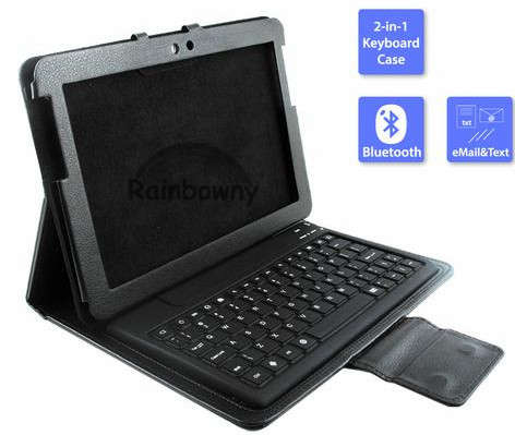 Leather case with Wireless Buletooth Keyboard ( Ipad Ipad mini Samsung Galaxy)