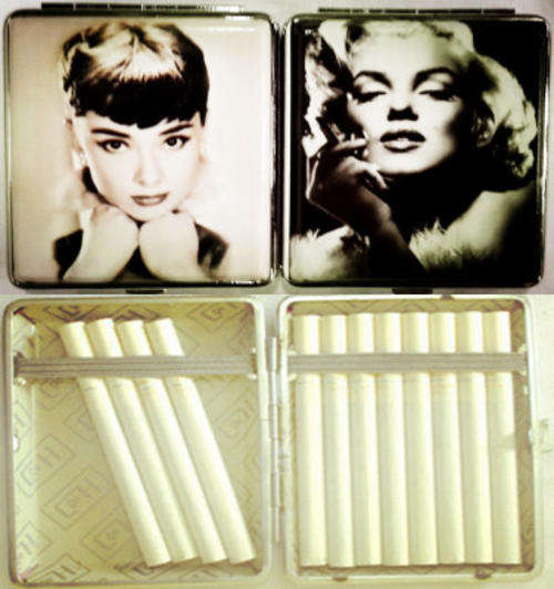 Fashion Cigarette Case (Monroe/ Audrey Hepburn)