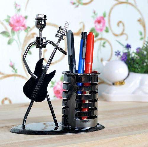 Iron art work  music pen container sculptur metal iron crafts