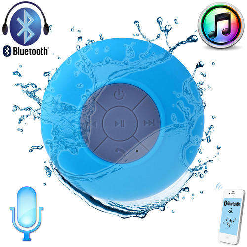 Waterproof Wireless Bluetooth Handsfree HIFI Mic Suction Speaker