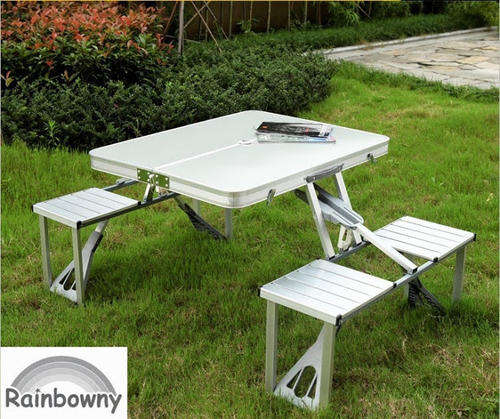 Aluminum picnic table outdoor folding table