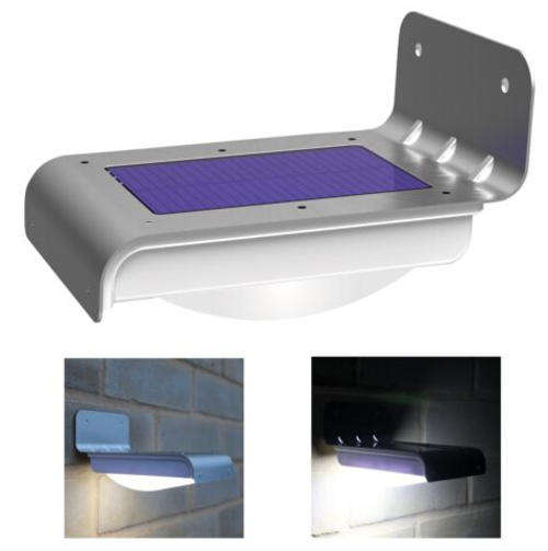 16 LED Solar Power Motion Sensor Garden Security Lamp Outdoor Waterproof Light