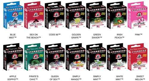 Starbuzz Cartridges E Hose All  7 Flavors Electronic Hookah Hose 4 Pack 12ml