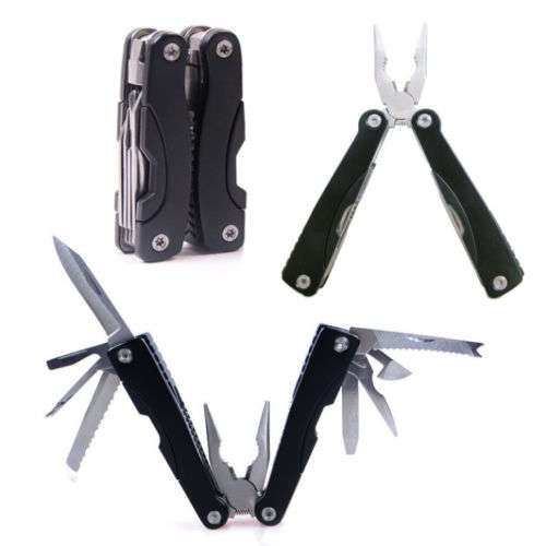 9 in1 Pocket Multi Function Tools Set Mini Foldaway Pliers Knife Screwdriver