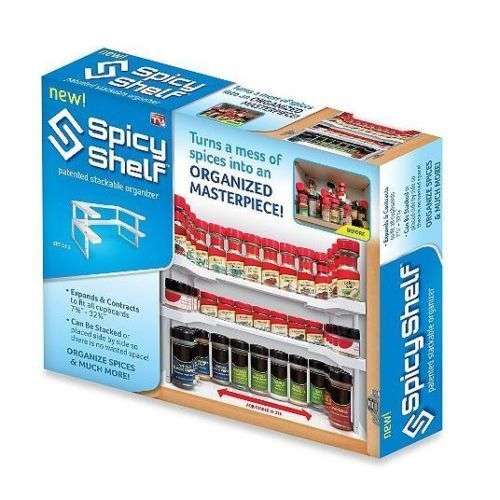 Spicy Shelf Stackable Spice Rack Organizer Holds Upto 64 Spices